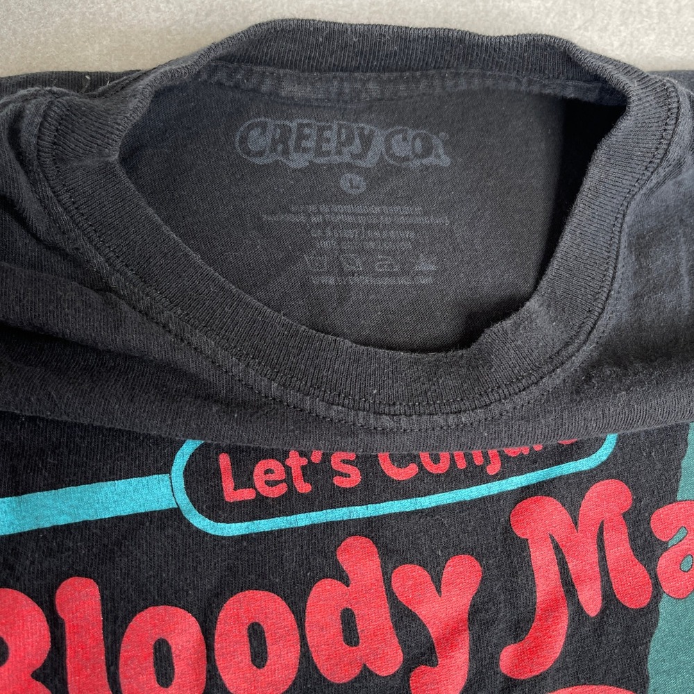 Creepy Co Bloody Mary Let's‎ Conjure Shirt Halloween Goth Indie - Picture 4 of 5